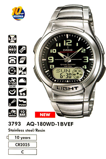 Casio AQ-180WD-1B